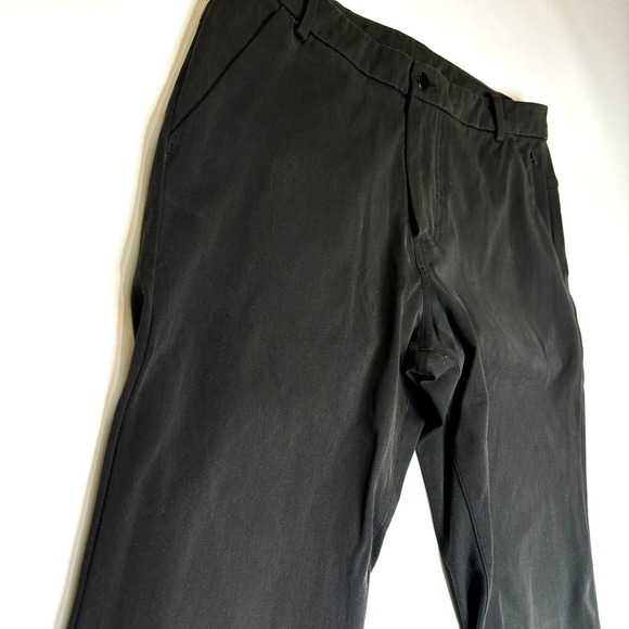 LULULEMON ABC Classic Fit 5 Pocket Pant 32"L Black Mens‎ Size 34 E4 Stretch - Picture 2 of 13